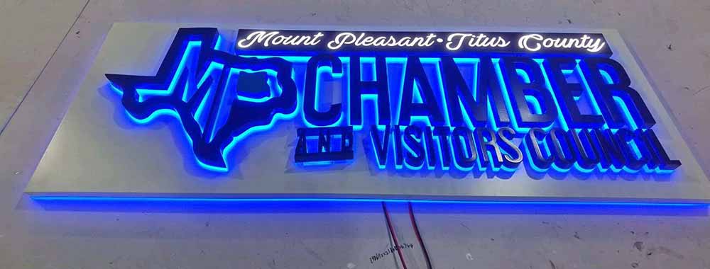 Chamber Backlit Sign