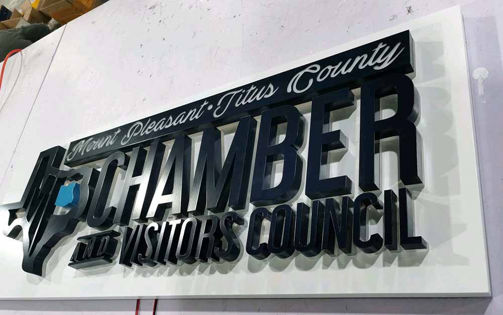 Chamber Backlit Sign