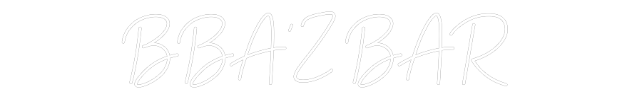 Custom Neon: BBA’Z BAR