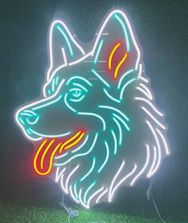 German Shepherd Neon Sign