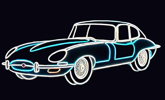 Jaguar E-Type Neon Sign
