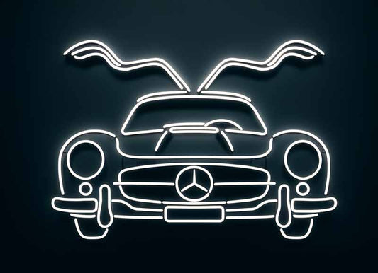 Mercedes-Benz 300SL Gullwing Neon Sign