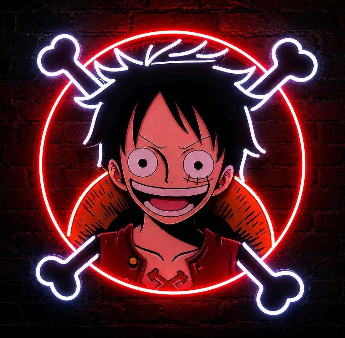 Monkey D. Luffy Neon Sign