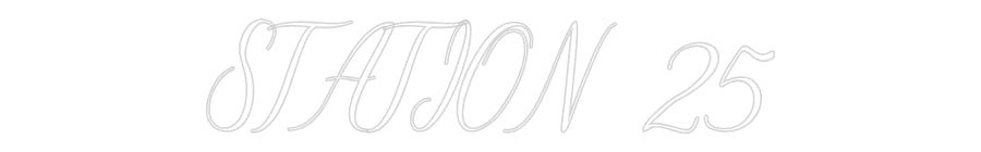 Custom Neon: STATION 25