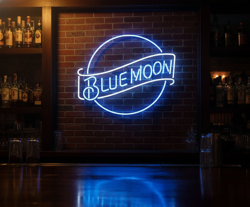 Blue Moon Neon Sign