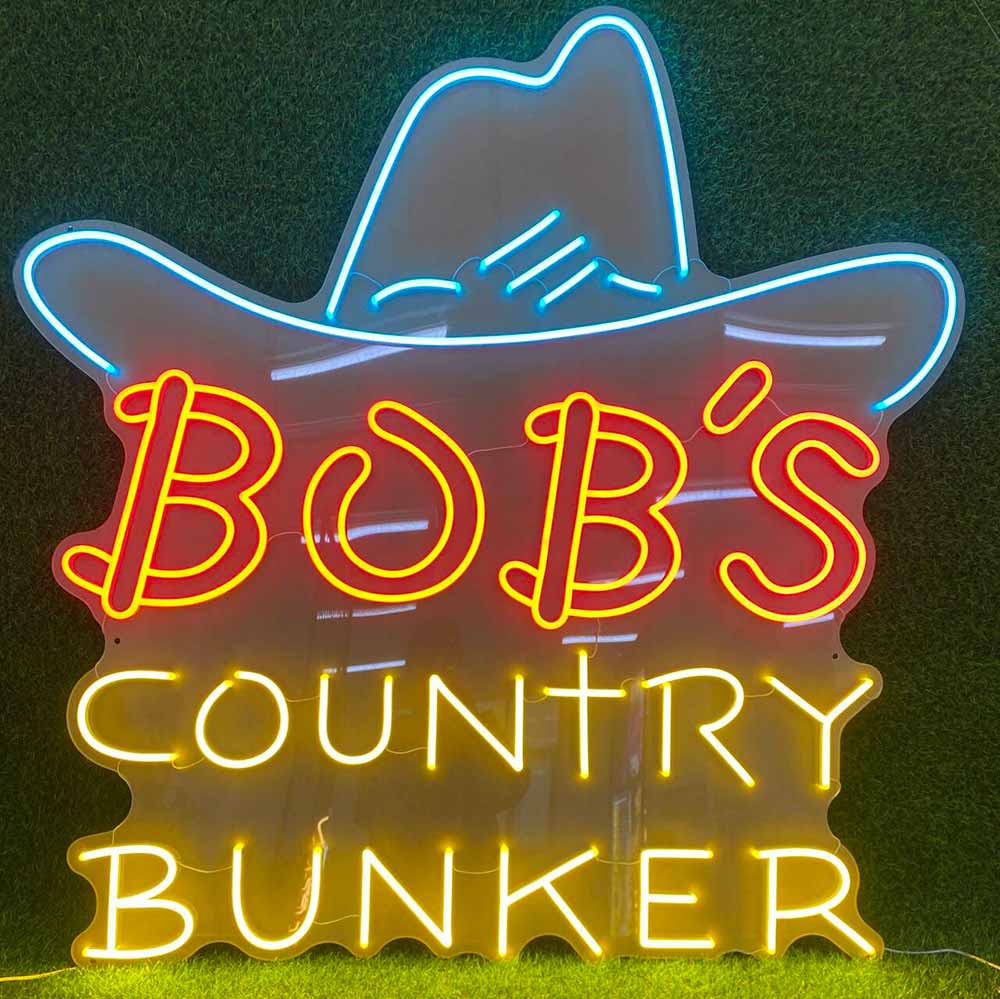 Bob's Country Bunker Neon Sign