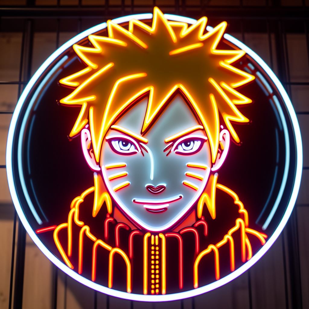 Néon LED Naruto Uzumaki : Votre héros préféré illuminé