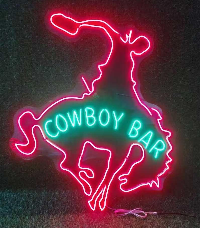 Custom Cowboy Bar Neon Sign