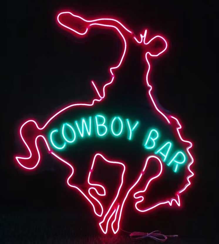 Custom Cowboy Bar Neon Sign