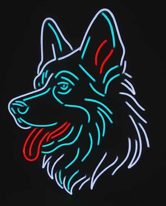 German Shepherd Neon Sign