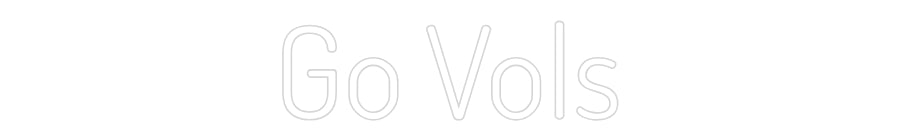 Custom Neon: Go Vols
