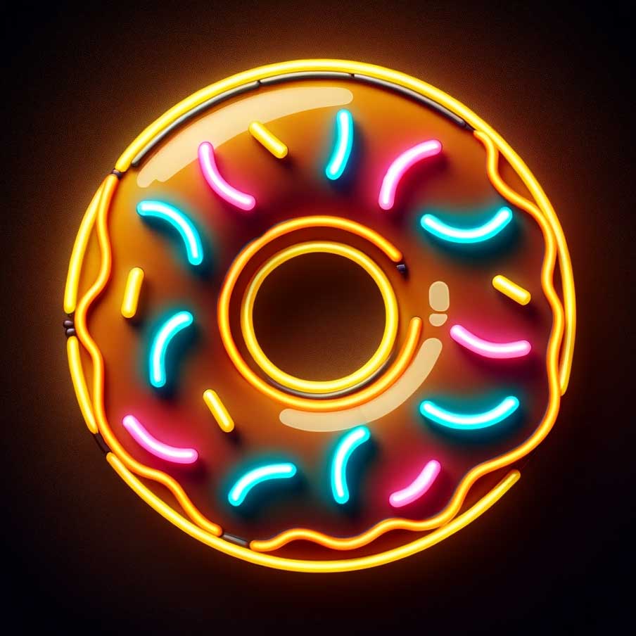 Donut Neon Sign