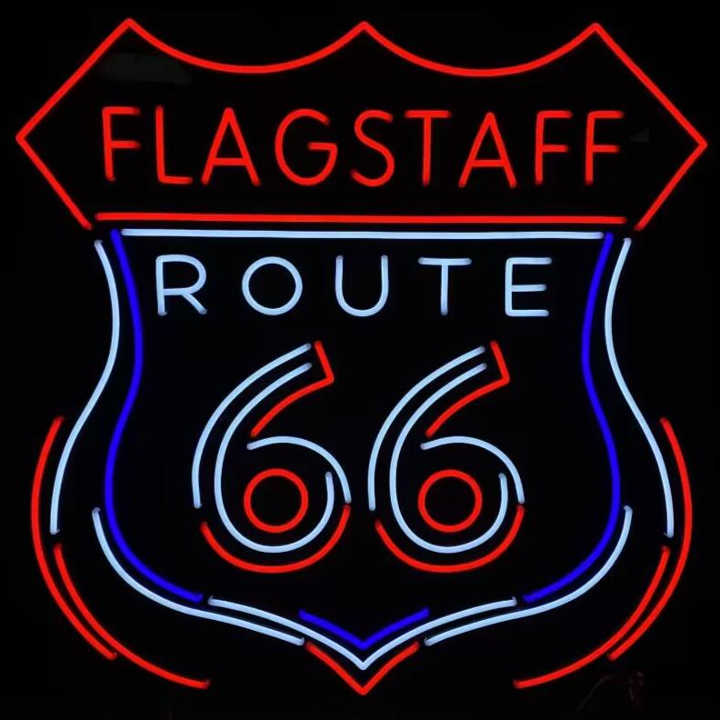 Historic Route 66 Neon Sign