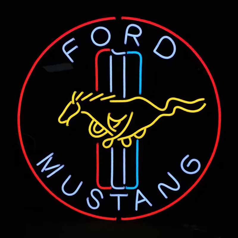 Ford Mustang Neon Sign Vintage