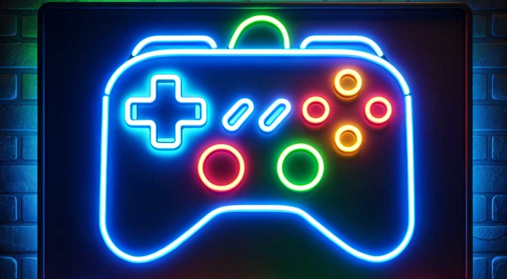 Game Controller Neon Sign