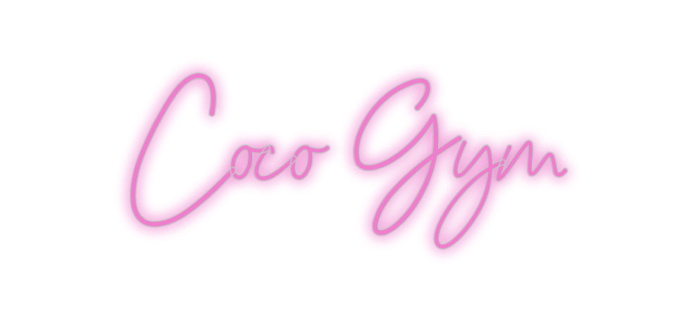 Custom Neon: Coco Gym