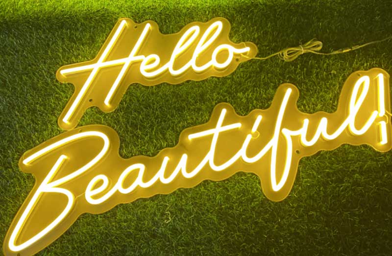 Hello Beautiful Neon Sign