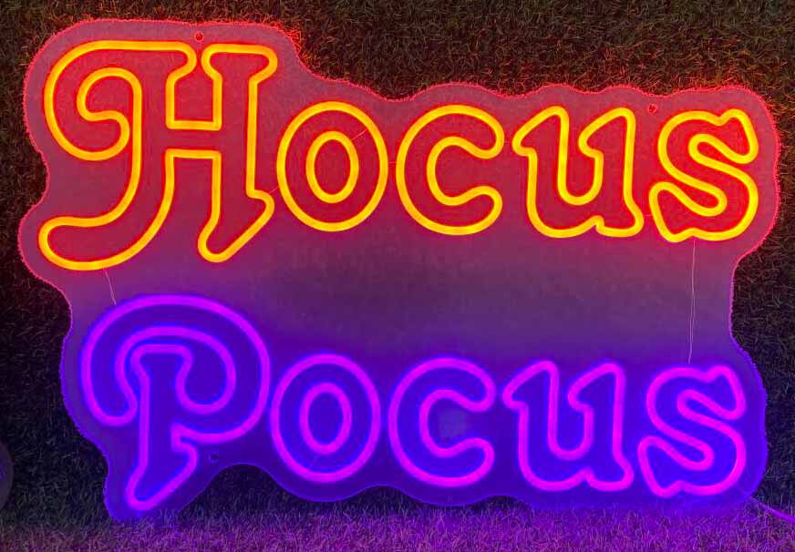 hocus pocus neon sign