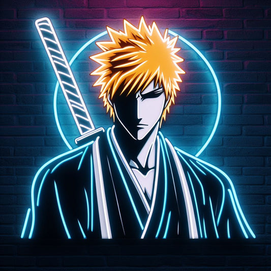 ichigo kurosaki from bleach neon sign