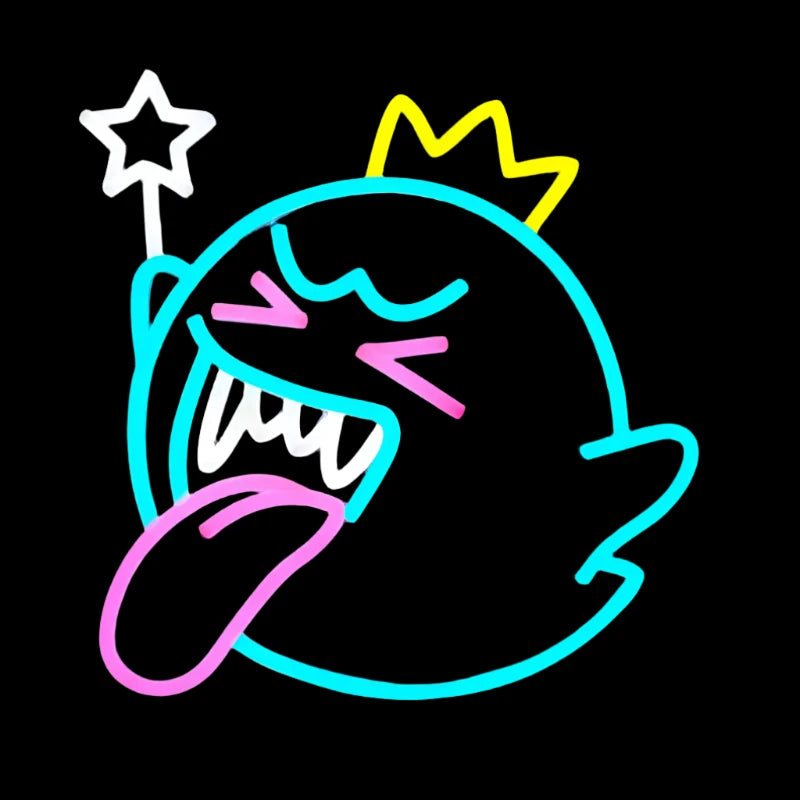 King Boo Ghost Neon Sign