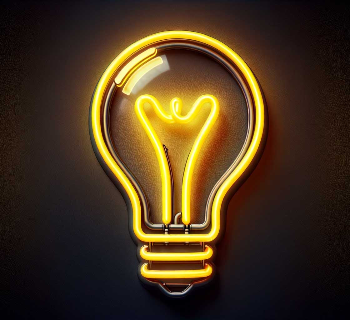 Light Bulb Neon Sign