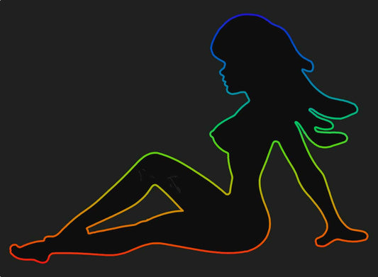 Mudflap Girl Neon Sign