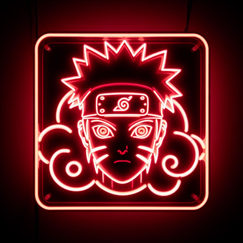 naruto uzumaki cloud nine neon sign