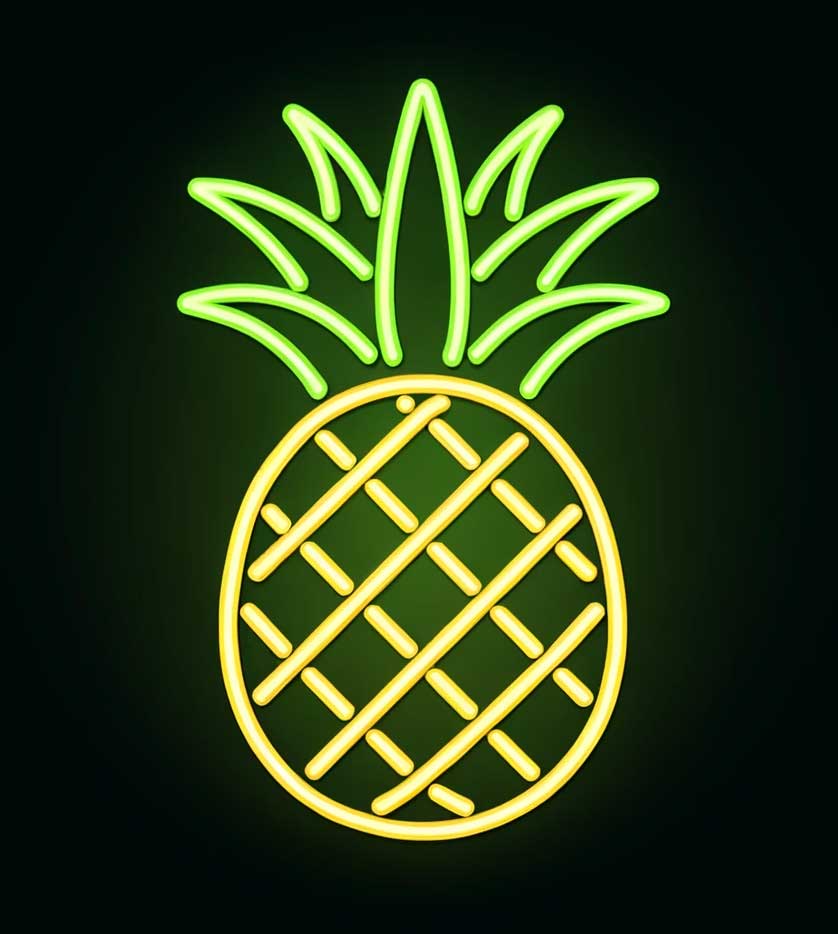 Pineapple Neon Sign