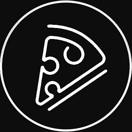 Pizza Slice In Circle Neon Sign