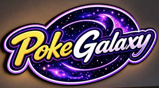 Poke Galaxy Logo Lightbox Sign