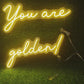 You Are Golden Neon Sign Video