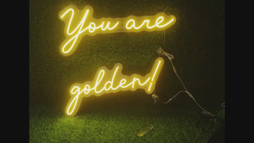You Are Golden Neon Sign Video