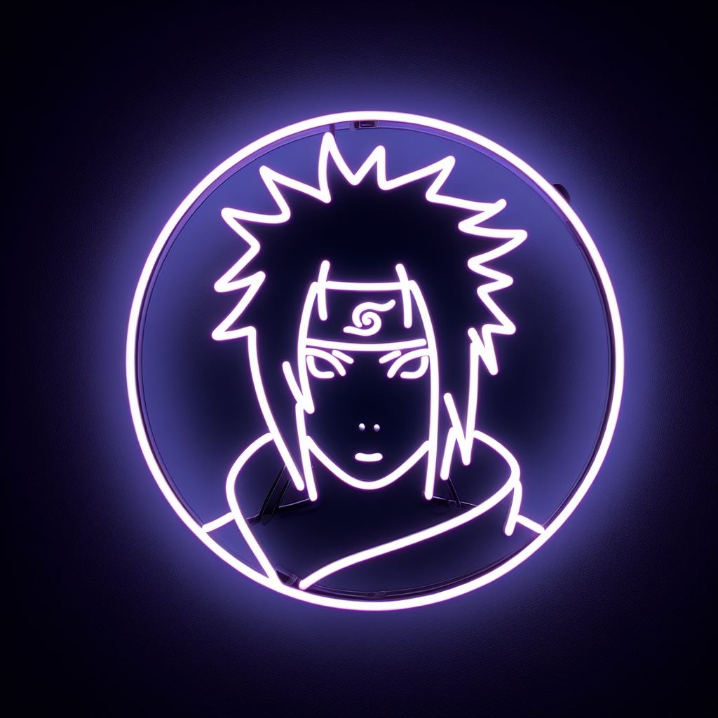 sasuke uchiha neon sign