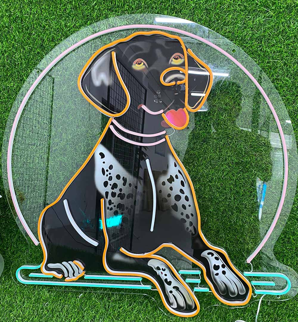 German Shorthaired Pointer Neon Sign