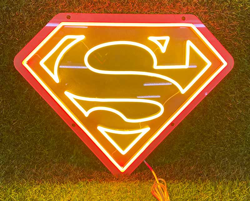 Superman Neon Sign