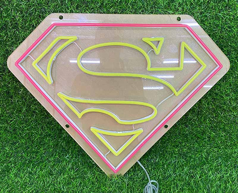 Superman Neon Sign Off