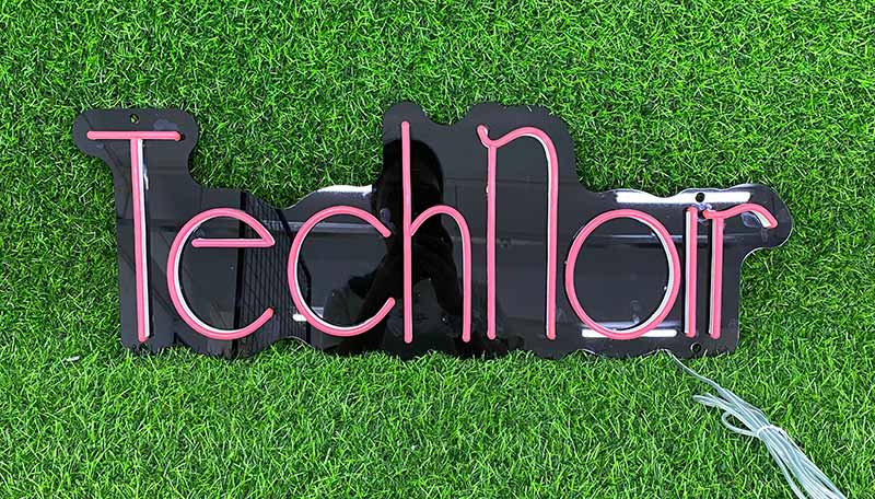 Custom "TechNoir" neon sign