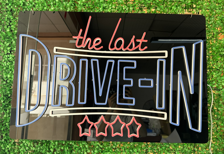The Last Drive-In Neon Sign Turned off