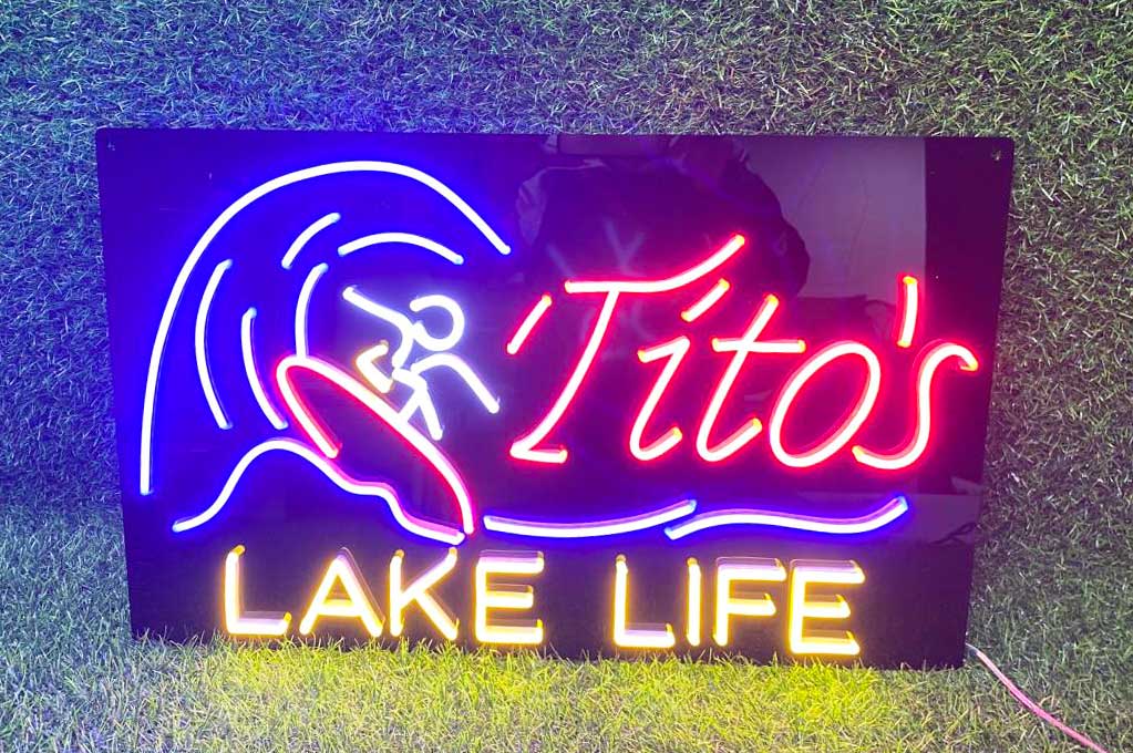 Tito's Lake Life Neon Sign