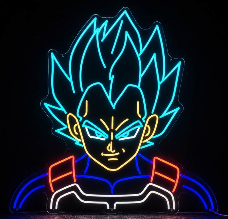 Vegeta Neon Sign