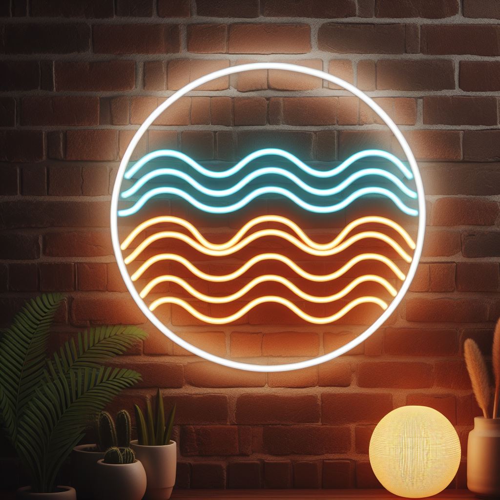 wavelengths neon sign