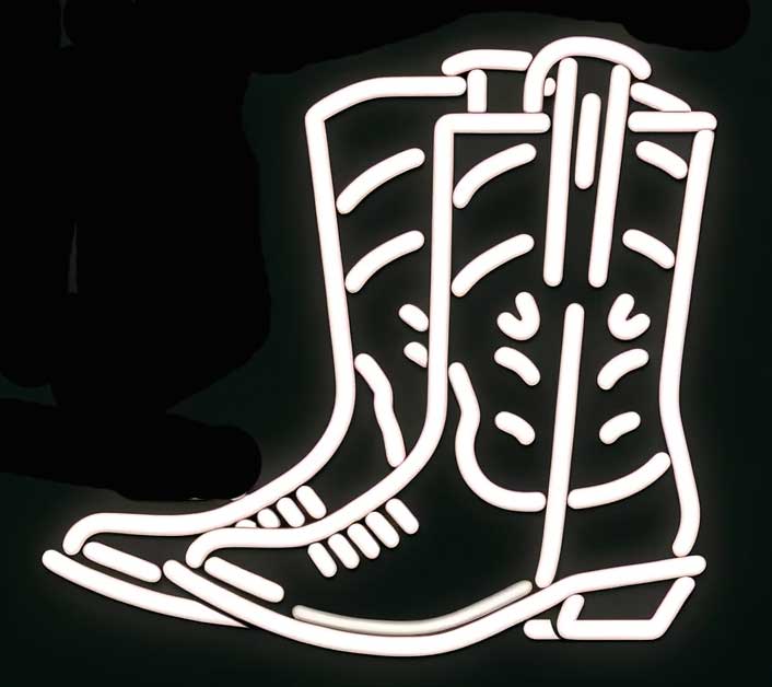 Cowboy Boots Neon Sign