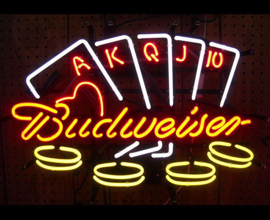 Budweiser Poker Neon Sign