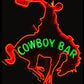 Cowboy Bar Neon Sign