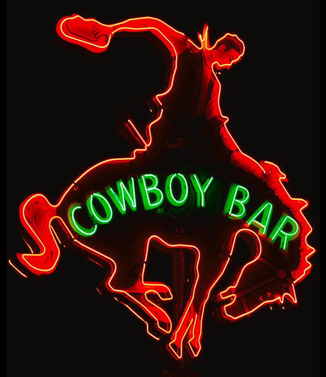 Cowboy Bar Neon Sign