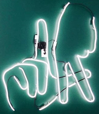 LA Hands Neon Sign