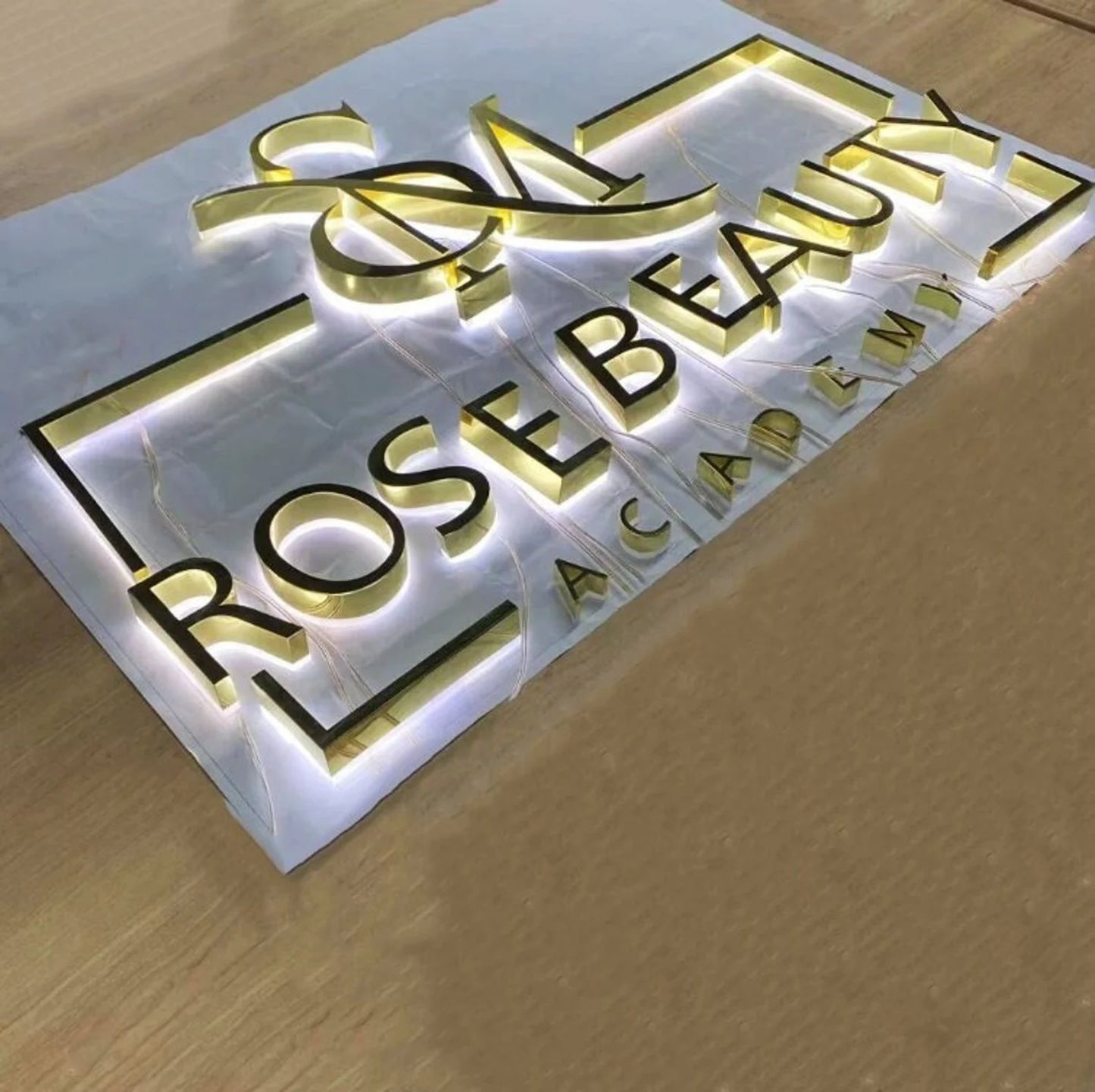 Backlit 3D Sign