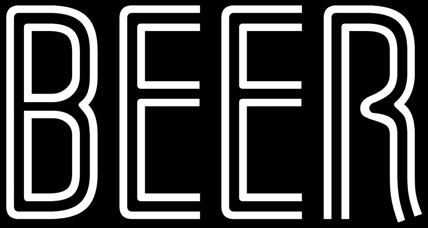 Double Tubing BEER Neon Sign