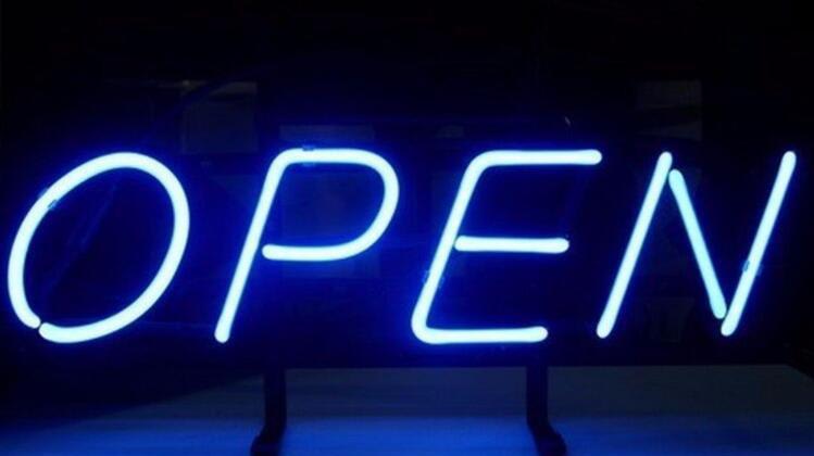 Blue Neon Open Sign Customneonsigns