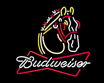 Budweiser Clydesdale Horse Neon Sign